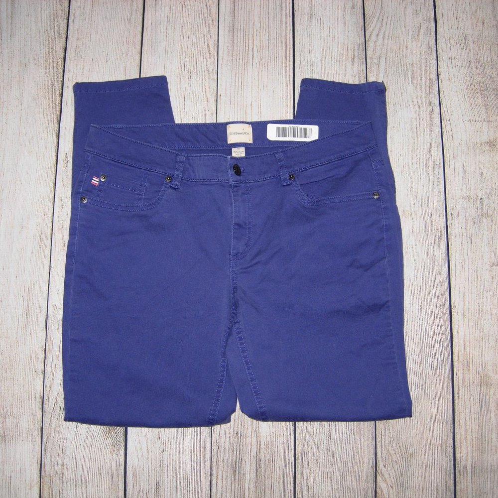 G. H. Bass Blue Zip Ankle Jeans 10